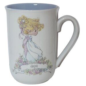 Vintage Precious Moments Enesco 1990 Samuel J. Butcher "Ann" Coffee Cup Mug Tea